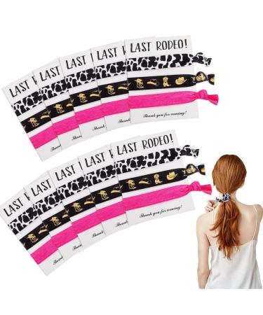 30 Pieces Cowgirl Bachelorette Party Hair Ties Last Rodeo Bachelorette Party Favors Bride Bridesmaid Gifts Hair Ties Cards Disco and Cowgirl Bachelorette Theme Party Gift Supplies  3 Styles
