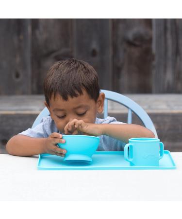 Green Sprouts Aqua Feeding Bowl - 7 oz | Ideal for 6+ Months Babies - Buy Online on SooperMarket.com