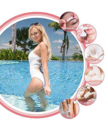 SEPGLITTER 300 ct Non Woven Wax Strips for Hair Removal - 2.8 x 7.9 Inch Face & Body Hair Cleaning - Buy Online on SooperMarket.com