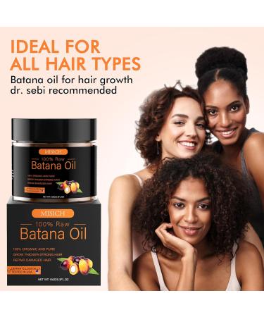 Raw Batana Oil for Hair Growth | 100% Natural & Organic Dr. Sebi Batana Oil - Unrefined Hair Growth Oil for Men & Women | 5.3 oz - Buy Online on SooperMarket.com