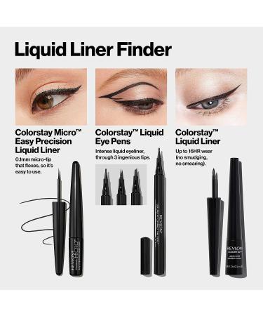 REVLON ColorStay Micro Easy Precision Liquid Liner 301 Blackout - Long-Lasting Formula for Bold Black Lines - Buy Online on SooperMarket.com