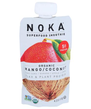 NOKA Organic Mango Coconut Superfood Smoothie, 4.22 OZ