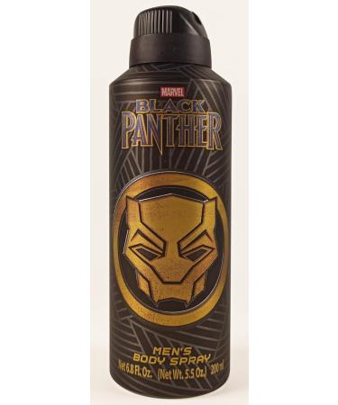 Black Panther Marvel Fragrance For Men Body Spray 6.8oz 200ml Made in Spain by Air Val International - Buy Online on SooperMarket.com