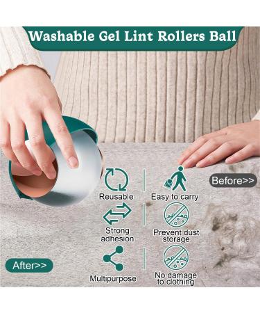 Foot Roll Reusable Lint Roller Ball - Washable Hair Remover for Pets & Lint (Green) | Eco-Friendly Pocket Size - Buy Online on SooperMarket.com