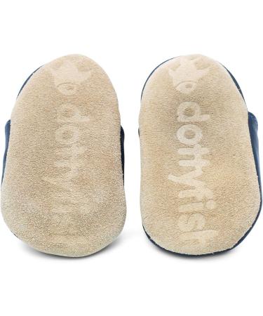 Dotty Fish Soft Leather Baby Shoes - Animal Designs for Boys and Girls, Non-Slip Toddler Shoes, 0-6 Months to 4-5 Years (Frosty Snowman) - Buy Online on SooperMarket.com
