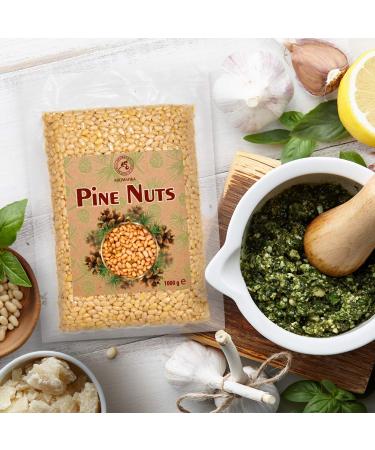 Buy Pine Nuts 1kg - Natural Cedar Nuts for Cooking & Pesto - Airtight Packaged Cedar Kernels Without Shell - Buy Online on SooperMarket.com