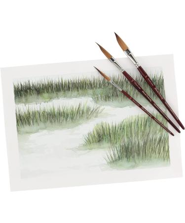 Creative Mark Mimik Kolinsky Synthetic Sable Short Handle Brushes - Sword Liner 1/4in - Elite Professional Brushes for Artists & Students - Buy Online on SooperMarket.com