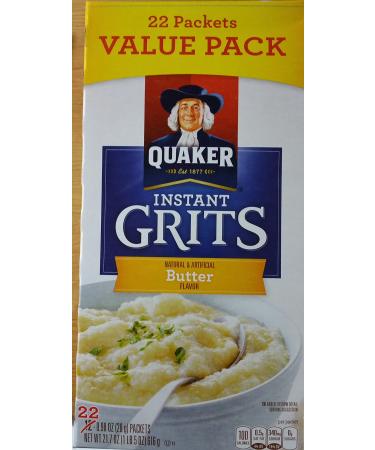 Quaker Instant Grits Butter Flavor, 22 Count
