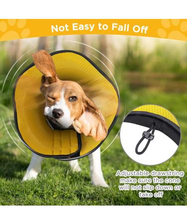 BONTHEE Soft Dog Cone Alternative After Surgery Dog Cone Collar for Small Dogs Adjustable Dog Recovery Collars for Pet Lightweight E-Collars for Dogs Elizabethan Collar for Dogs Stop Licking(XL) S Yellow - Buy Online on SooperMarket.com