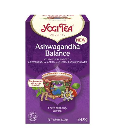 Yogi Tea Ashwagandha Balance Organic Herbal Tea Pack of 6 x 17bags