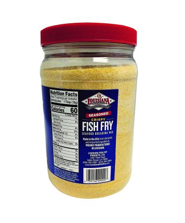 Louisiana Fish Fry Products Seasoned Crispy Fish Fry Breading Mix - 2.87 lb (1 Pack) - Buy Online on SooperMarket.com