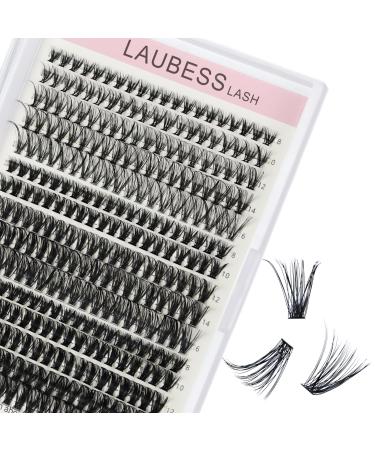 Cluster Lashes 300 Pcs Individual Lashes LAUBESS Lash Clusters False Eyelashes Individual Cluster Eyelash Extensions Eyelash Clusters DIY Lash Extension Kit (20D/40D/50D-0.07C-8-16mm) 20D/40D/50D-0.07C Mix 8-16mm