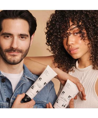 SEEN Fragrance-Free Blow-Out Creme: Non-Comedogenic & Sulfate-Free Hair Cream for Frizz Reduction and Heat Protection - Safe for Sensitive Skin - Buy Online on SooperMarket.com