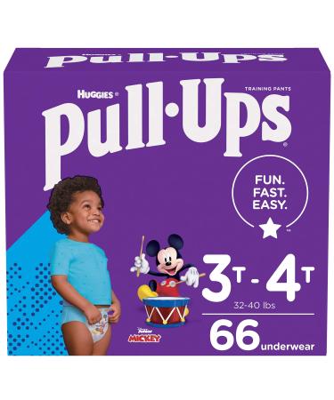 Pull-Ups Boys' Potty Training Pants Training Underwear Size 5, 3T-4T, 66 Ct 3T-4T (66 Count)