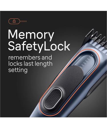 Braun Hair Clippers Series 5 5350 Hair Clippers for Men Hair Clip from Home with 17 Length Settings Incl. Memory SafetyLock Recall Setting Ultra-Sharp Blades 2 Combs Pouch Washable - Buy Online on SooperMarket.com