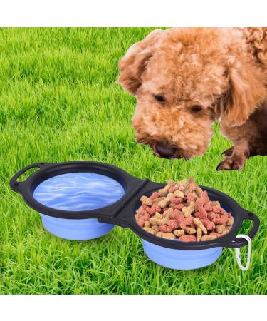Buy Foldable Silicone Meal Cones & Double Dog Bowls | Portable Pet Feeders for Travel & Camping - Buy Online on SooperMarket.com