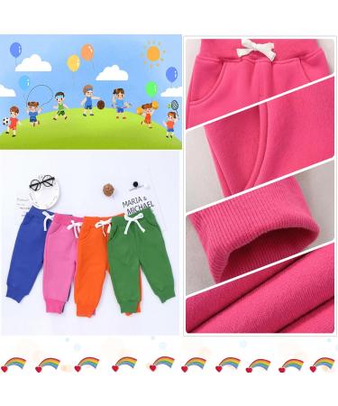 CuteOn Unisex Kids Elastic Waist Cotton Warm Trousers Rose Red (1-5 Years) - Buy Online on SooperMarket.com