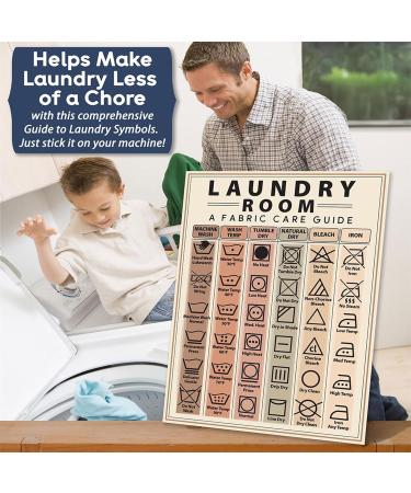 Laundry Symbols Guide Magnet Laundry Magnets For Washing Machine Laundry Instructions Laundry Sign Laundry Symbol Meanings Laundry Magnet - Buy Online on SooperMarket.com