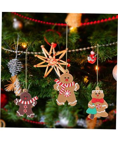 HOMSFOU 24 Pcs Gingerbread Man Ornament Xmas Gingerbread Man Figurine Gingerbread Ornaments Holiday Gingerbread Man Christmas Tree Ornaments Christmas Party Decoration Pvc Gift Household As Shownx2pcs 8X5.5CMx2pcs - Buy Online on SooperMarket.com