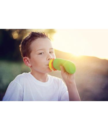 Squeasy Snacker Green - Reusable Silicone Squeezy Pouch 180ml | BPA-Free Self-Filling Snack Pouch for Kids - Buy Internationally! - Buy Online on SooperMarket.com