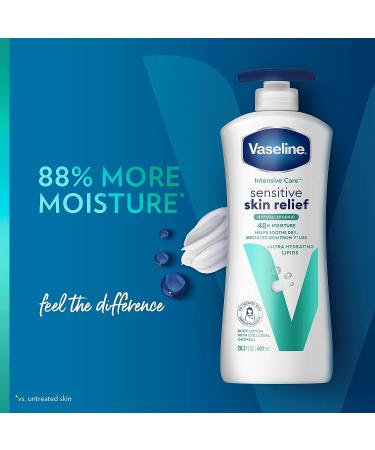 Vaseline Intensive Care Body Lotion Sensitive Skin Relief 4 Ct - Colloidal Oatmeal & Ultra-Hydrating Lipids - 20.3 oz - Buy Online on SooperMarket.com