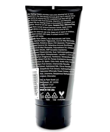 Ryan Scott Non-Greasy Styling Cream - Fruit Extracts Vitamins & Natural Oils - Aloe Cucumber & Grapefruit - 5.1 fl. oz - International Shipping - Buy Online on SooperMarket.com