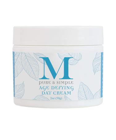 Martine: Pure & Simple Anti-Aging Wrinkle Cream For Day Use Under Makeup Made With Double Helix Water And Botanical Ingredients Such As Organic Coconut Oil And Organic Sunflower Oil (2 oz 50g)