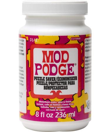 Mod Podge Puzzle Saver (8-Ounce), CS15068, White 8 oz Puzzle Saver
