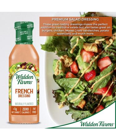 Walden Farms French Dressing - Calorie Free 12 fl oz | Low-Calorie Salad Dressing - Buy Online on SooperMarket.com