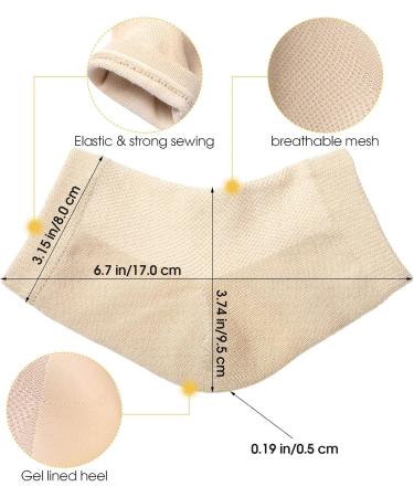 JAGELY Moisturizing Heel Socks - 7 Pairs Spa Gel Socks for Cracked Heels | Repair Dry Skin for Men & Women - Buy Online on SooperMarket.com