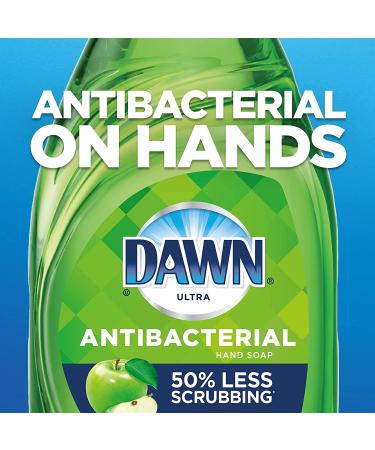 Dawn Antibacterial Apple Blossom Dish Soap 19.4 oz - Pack of 4 + 2 Sponges - Buy Online on SooperMarket.com