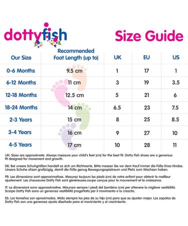 Dotty Fish Soft Leather Baby Shoes- Toddler Sandals, Non-slip | Pink Flowers | 0-6 Months to 3-4 Years - Buy Online on SooperMarket.com