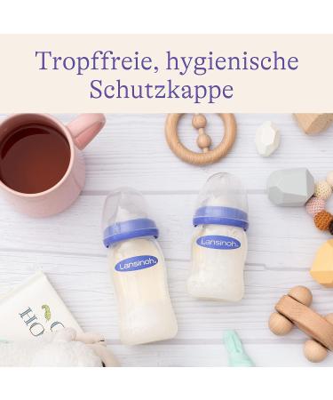 Lansinoh Baby Bottle with NaturalWave Teat Size M - 2 x 240 ml Double Pack | Perfect for International Shipping - Buy Online on SooperMarket.com