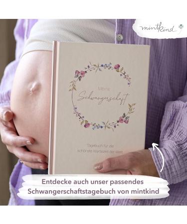 Mintkind Milestone Cards for Pregnancy | 32 Floral Baby Bump Photo Cards | Perfect Gift for Expectant Mothers | Announce Pregnancy - Buy Online on SooperMarket.com