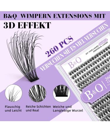 Lash Cluster Single Lashes | 280 PCS 3D Fluffy Wimpern Extensions | DIY 30D & 40D Mix - Natural Look - Buy Online on SooperMarket.com