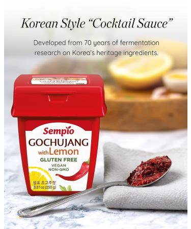 Sempio Korean Gochujang with Lemon (8.81 oz) - Gluten Free, Vegan, Non-GMO Chili Paste - Buy Online on SooperMarket.com