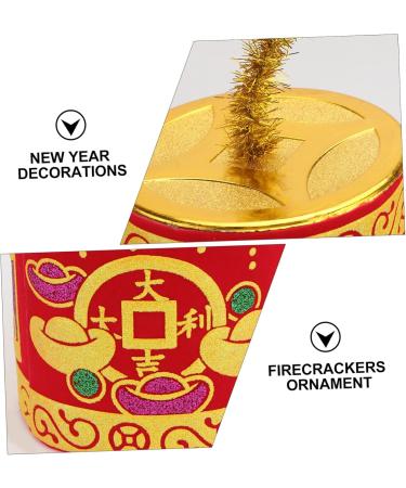 Alipis 1pc Chinese New Year Decoration Car Decor Car Trim Front Door Sitting on The Flannel Red Red 18x6cm - Buy Online on SooperMarket.com