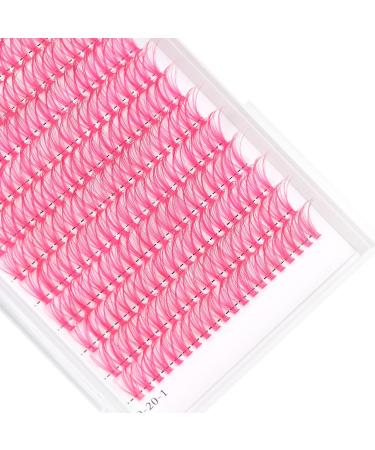 Bodermincer D Curl Cluster Eyelashes - 240pcs 20D in Red Blue Black Brown Purple | 16mm False Eyelash Extensions - International Shipping Available - Buy Online on SooperMarket.com