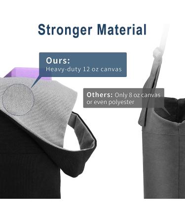 Pacearth Large Yoga Mat Bag - 40 x 15 Reversible Two-Tone Tote for Most Size Mats, Black - Buy Online on SooperMarket.com