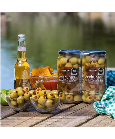 Kirkland Signature Spanish Queen Olives Stuffed with Pimiento - 21 oz - Buy Online on SooperMarket.com