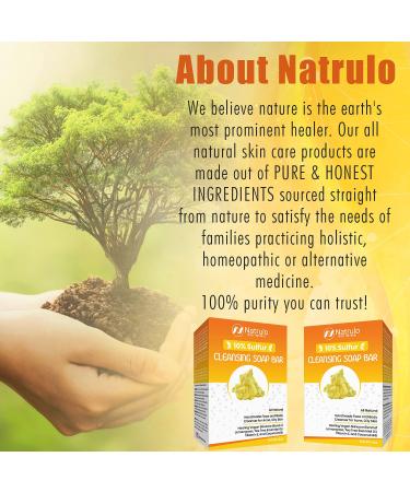 10% Sulfur Soap Cleansing Bar for Acne & Oily Skin - Natural Face & Body Cleanser with Lemongrass, Tea Tree Oil, Vitamin E & Coconut Milk - Made in USA - Buy Online on SooperMarket.com