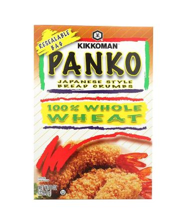 Kikkoman Whole Wheat Panko Bread Crumbs 8oz - Japanese Style, Resealable Package - Buy Online on SooperMarket.com