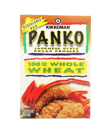 Kikkoman Japanese Style Whole Wheat Panko Bread Crumbs 8 ounce Resealable Package