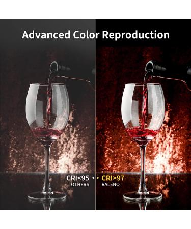 RALENO 45W LED Video Light 18'' CRI97 Bi-Color 3200-5600K with Remote for YouTube/Photography - Buy Online on SooperMarket.com