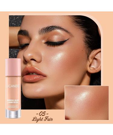 UCANBE Halo Glow Liquid Filter | Radiant Skin Complexion Booster | Vegan & Cruelty-Free | Soft-Focus Look | Longwear 0.91OZ Light Fair 05 - Buy Online on SooperMarket.com