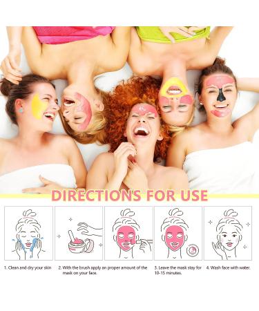 5-Piece Face Mask Set for Deep Pore Cleansing with Turmeric, Vitamin C, Dead Sea Mud, and Rose Clay Masks Ideal Skincare Gift for Women - Buy Online on SooperMarket.com