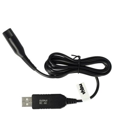 vhbw charging cable replacement for Braun 8161561 81615618 491-5691 81747675 for shaver - power cable 120 cm