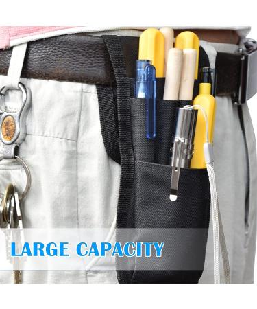 KATOLK 2 Pcs Belt Pen Holder  Multifunctional Adjustable Tactical Pencil Pouch  Detachable Military Duty Pencil Sleeve Case  Can Hold Pens  Rulers and Scissors  Black - Buy Online on SooperMarket.com