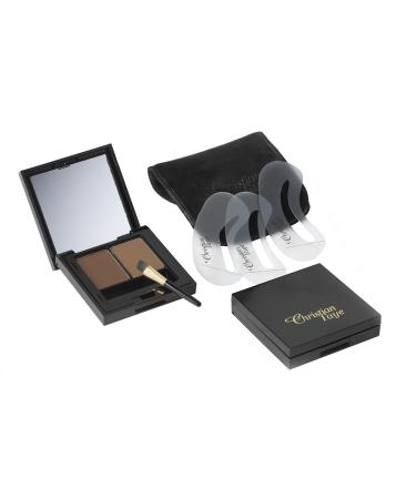Christian Faye Eyebrow Make Up Duo Dark Brown brown