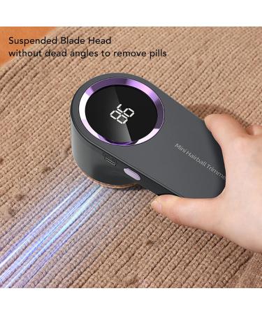 Rechargeable Fabric Trimmer Lint Remover - Compact Long Lasting Digital Display Large Capacity Storage Safe for Travel & Home Use (Cream White - Buy Online on SooperMarket.com